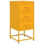 Bedside tables 2 units mustard yellow steel 36x39x78 cm by , Nightstands - Ref: Foro24-846585, Price: 158,07 €, Discount: %