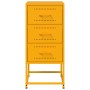 Bedside tables 2 units mustard yellow steel 36x39x78 cm by , Nightstands - Ref: Foro24-846585, Price: 158,07 €, Discount: %