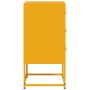 Bedside tables 2 units mustard yellow steel 36x39x78 cm by , Nightstands - Ref: Foro24-846585, Price: 158,07 €, Discount: %