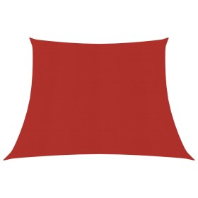 Red HDPE sail shade 160 g/m² 4/5x3 m by vidaXL, Umbrellas - Ref: Foro24-311655, Price: 34,99 €, Discount: %