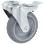 Swivel wheels with pin hole 24 units 100 mm by , Material handling - Ref: Foro24-277869, Price: 140,63 €, Discount: %