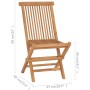 Garden chairs 2 units teak wood with red wine cushions by , Garden chairs - Ref: Foro24-3062484, Price: 133,09 €, Discount: %