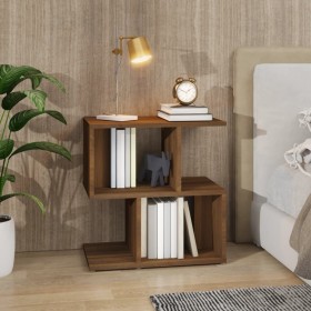 Bedside table made of brown oak plywood, measuring 50x30x51.5cm. by , Nightstands - Ref: Foro24-815832, Price: 36,99 €, Disco...