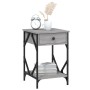 Bedside tables 2 units plywood gray 40x42x60 cm by , Nightstands - Ref: Foro24-826342, Price: 86,31 €, Discount: %