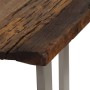 Console table made of recycled wood and steel, 120x35x76 cm. by , Side tables - Ref: Foro24-246290, Price: 200,61 €, Discount: %