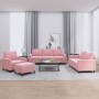 Sofagarnitur mit 4-teiligen rosa Samtkissen von , Sofas - Ref: Foro24-3201489, Preis: 735,64 €, Rabatt: %