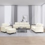 Sofagarnitur mit 4-teiligen cremefarbenen Samtkissen. von , Sofas - Ref: Foro24-3201494, Preis: 745,90 €, Rabatt: %