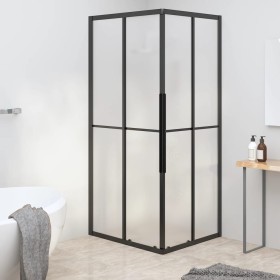 Cabina de ducha ESG esmerilado negro 80x70x180 cm de , Puertas de ducha - Ref: Foro24-151856, Precio: 241,99 €, Descuento: %