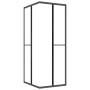 Cabina de ducha ESG esmerilado negro 80x70x180 cm de , Puertas de ducha - Ref: Foro24-151856, Precio: 241,47 €, Descuento: %