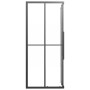 Frosted black tempered glass shower cabin 80x70x180 cm by , shower doors - Ref: Foro24-151856, Price: 241,47 €, Discount: %