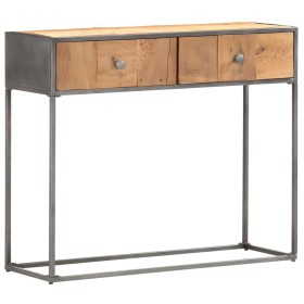 Mesa consola de madera maciza reciclada 90x30x75 cm de , Mesas auxiliares - Ref: Foro24-286531, Precio: 191,86 €, Descuento: %