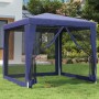 Party tent with 4 blue HDPE mesh walls 2.5x2.5 m by , Tents and gazebos - Ref: Foro24-319222, Price: 75,79 €, Discount: %