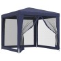 Party tent with 4 blue HDPE mesh walls 2.5x2.5 m by , Tents and gazebos - Ref: Foro24-319222, Price: 75,79 €, Discount: %