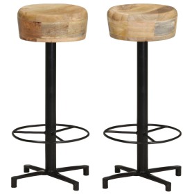 Kitchen stools 2 units solid mango wood 76 cm by , Kitchen stools - Ref: Foro24-321961, Price: 186,92 €, Discount: %