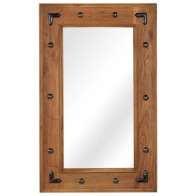 Solid acacia wood mirror 50x80 cm by , Mirrors - Ref: Foro24-246308, Price: 77,99 €, Discount: %