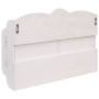 White wooden wall coat rack 50x10x34 cm by , Hat and coat racks - Ref: Foro24-284239, Price: 51,28 €, Discount: %