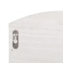 White wooden wall coat rack 50x10x34 cm by , Hat and coat racks - Ref: Foro24-284239, Price: 51,28 €, Discount: %