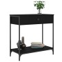 Mesa consola madera de ingeniería negro 75x34,5x75 cm de , Mesas auxiliares - Ref: Foro24-834165, Precio: 69,99 €, Descuento: %