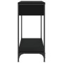 Engineered wood black console table 75x34.5x75 cm by , Side tables - Ref: Foro24-834165, Price: 69,99 €, Discount: %