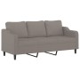 Three-piece sofa set with gray taupe fabric cushions by , Sofas - Ref: Foro24-3201849, Price: 589,92 €, Discount: %