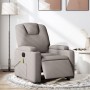 Sillón reclinable de masaje eléctrico tela gris taupe de , Sillones - Ref: Foro24-3204364, Precio: 273,79 €, Descuento: %