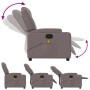 Reclining electric massage armchair in gray taupe fabric by , Armchairs - Ref: Foro24-3204364, Price: 273,05 €, Discount: %