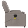 Reclining electric massage armchair in gray taupe fabric by , Armchairs - Ref: Foro24-3204364, Price: 273,05 €, Discount: %