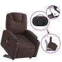 Dark brown fabric reclining massage chair by , Armchairs - Ref: Foro24-3204385, Price: 293,65 €, Discount: %