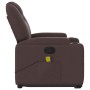 Silla de masaje reclinable de pie de tela marrón oscuro de , Sillones - Ref: Foro24-3204385, Precio: 293,65 €, Descuento: %