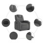 Dark gray fabric electric reclining lift chair by , Armchairs - Ref: Foro24-3204393, Price: 309,88 €, Discount: %