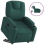 Sillón eléctrico reclinable elevable de tela verde oscuro de , Sillones - Ref: Foro24-3204398, Precio: 318,28 €, Descuento: %