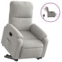 Light gray microfiber fabric electric reclining lift chair by , Armchairs - Ref: Foro24-3204944, Price: 306,99 €, Discount: %