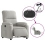 Light gray microfiber fabric electric reclining lift chair by , Armchairs - Ref: Foro24-3204944, Price: 306,99 €, Discount: %