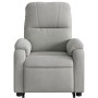 Light gray microfiber fabric electric reclining lift chair by , Armchairs - Ref: Foro24-3204944, Price: 306,99 €, Discount: %