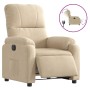 Electric reclining armchair in cream microfiber fabric by , Armchairs - Ref: Foro24-3204919, Price: 237,81 €, Discount: %