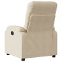 Electric reclining armchair in cream microfiber fabric by , Armchairs - Ref: Foro24-3204919, Price: 237,81 €, Discount: %