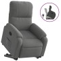 Sillón reclinable elevable tela de microfibra gris oscuro de , Sillones - Ref: Foro24-3204931, Precio: 270,42 €, Descuento: %