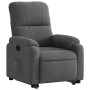 Sillón reclinable elevable tela de microfibra gris oscuro de , Sillones - Ref: Foro24-3204931, Precio: 270,42 €, Descuento: %