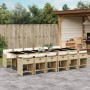 Garten-Essgruppe mit 13-teiligen Kissen aus synthetischem Rattan in Beige. von , Gartensets - Ref: Foro24-3211126, Preis: 971...