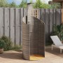 Outdoor shower made of PE rattan and gray acacia wood, measuring 100x100x241.5 cm. by , Pool and spa accessories - Ref: Foro2...