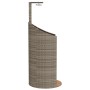 Außendusche aus PE-Rattan und grauer Akazie 100x100x241,5 cm von , Pool- und Spa-Zubehör - Ref: Foro24-368213, Preis: 368,22 ...