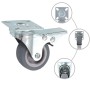 Swivel wheels with double brakes 4 units 50 mm by , Material handling - Ref: Foro24-143418, Price: 17,59 €, Discount: %