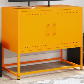 Mueble para TV de acero amarillo mostaza 68,5x39x60,5 cm de , Muebles TV - Ref: Foro24-846473, Precio: 74,99 €, Descuento: %