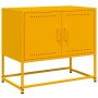 TV stand made of mustard yellow steel, 68.5x39x60.5 cm by , TV Furniture - Ref: Foro24-846473, Price: 75,41 €, Discount: %