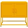 TV stand made of mustard yellow steel, 68.5x39x60.5 cm by , TV Furniture - Ref: Foro24-846473, Price: 75,41 €, Discount: %