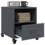 Bedside tables 2 units anthracite gray steel 36x39x43.5 cm by , Nightstands - Ref: Foro24-846709, Price: 106,63 €, Discount: %