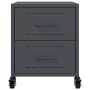 Bedside table in anthracite grey steel, 36x39x43.5 cm by , Nightstands - Ref: Foro24-846630, Price: 72,48 €, Discount: %