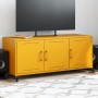 Mueble para TV acero laminado en frío amarillo 100,5x39x43,5 cm de , Muebles TV - Ref: Foro24-846647, Precio: 108,13 €, Descu...