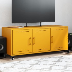 TV stand made of cold-rolled yellow steel, 100.5x39x43.5 cm by , TV Furniture - Ref: Foro24-846647, Price: 108,13 €, Discount: %