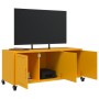 Mueble para TV acero laminado en frío amarillo 100,5x39x43,5 cm de , Muebles TV - Ref: Foro24-846647, Precio: 108,13 €, Descu...